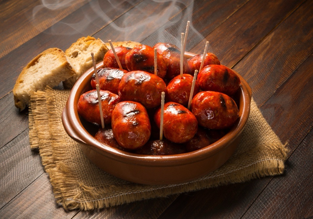CHORIZO AL VINO TINTO CON MIEL