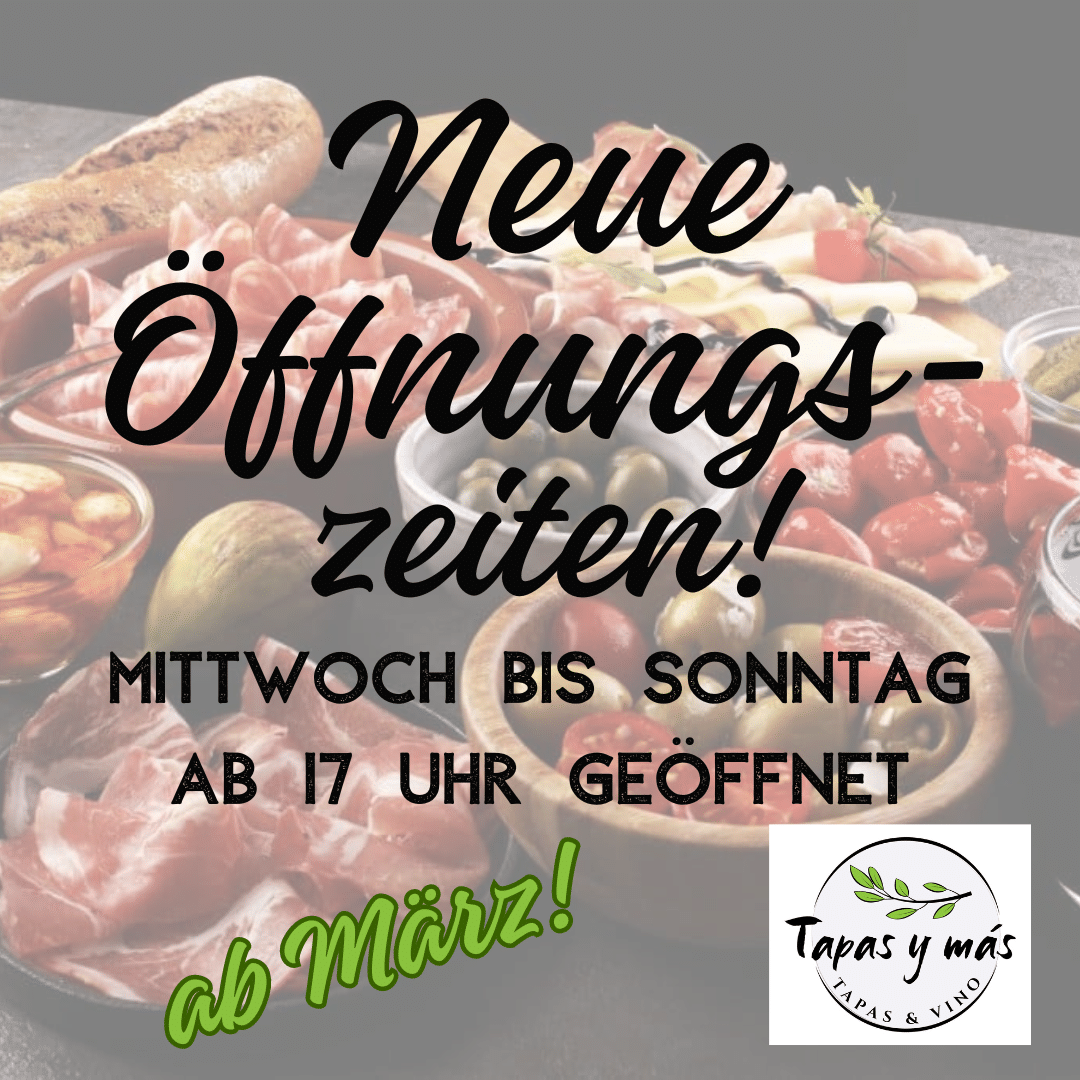 NEUE ÖFFNUNGSZEITEN