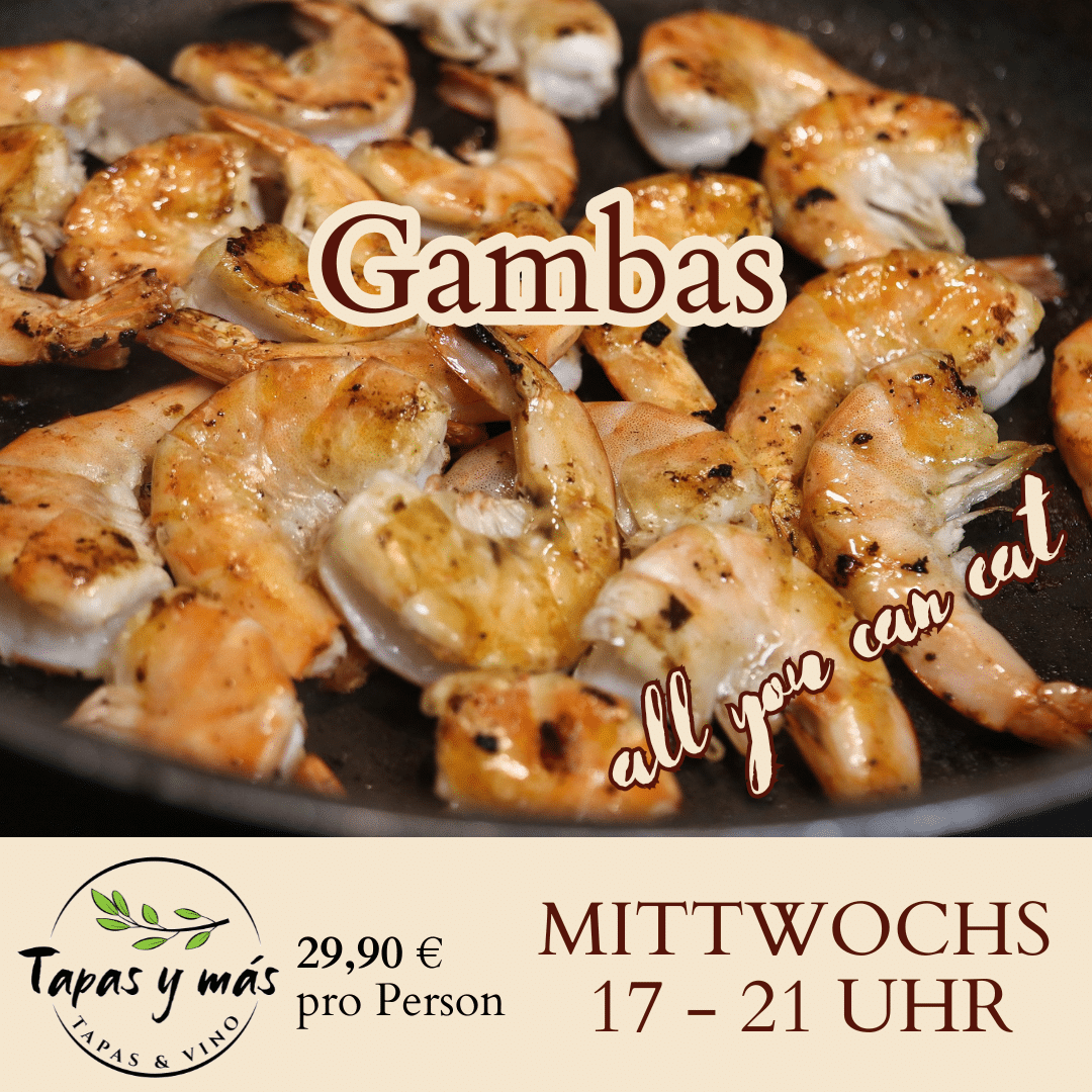 Gambas all you can eat Mittwoch