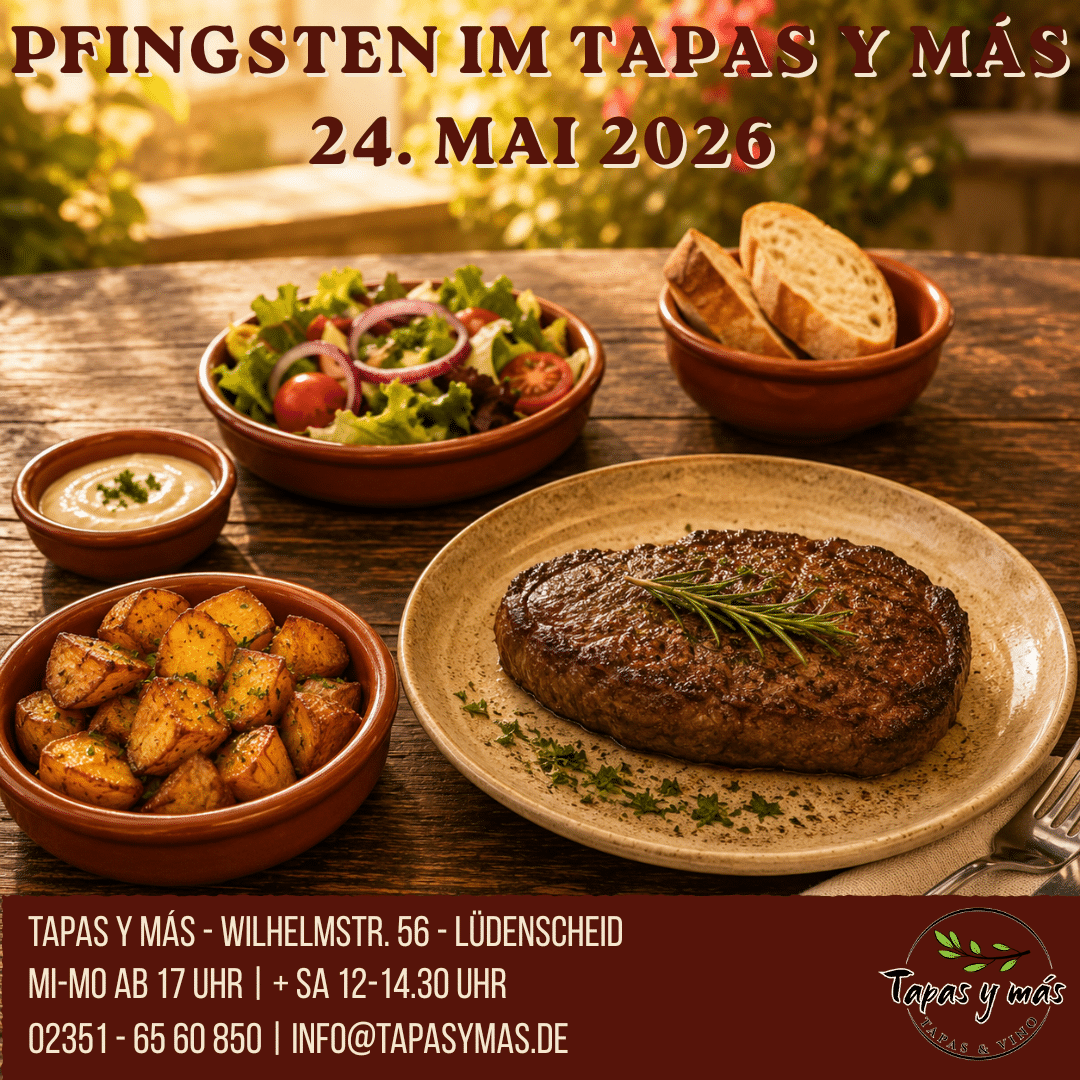 Pfingsten 2026 im Tapas y más Lüdenscheid